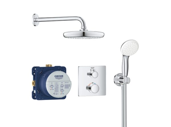 KIT DUCHA EMPOTRADA BUNDLE GROHTHERM SQUARE GROHE