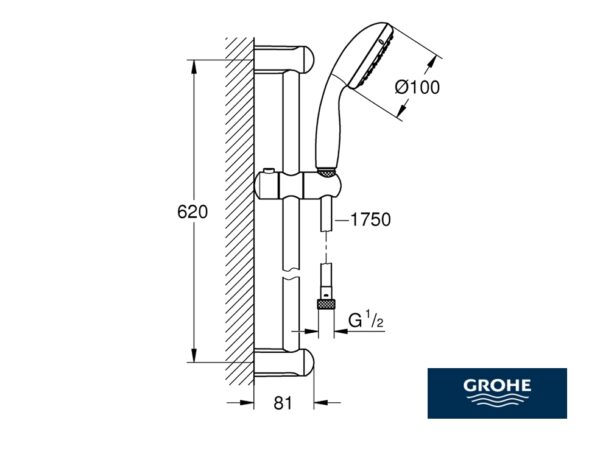 GROHE NEW TEMPESTA CONJUNTO DUCHA - Imagen 2