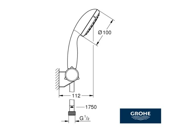 GROHE NEW TEMPESTA CONJUNTO DUCHA - Imagen 2
