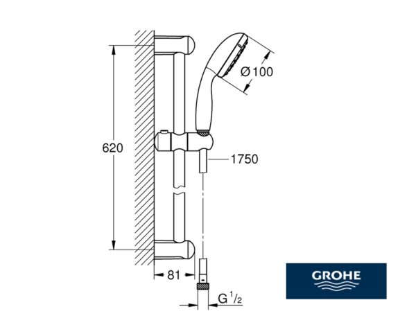 GROHE NEW TEMPESTA CONJUNTO DUCHA - Imagen 2