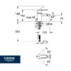 GROHE EUROSTYLE COSMO MONOMANDO BIDE - Imagen 2