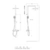 ROCA EVEN-T ROUND COLUMNA DUCHA - Imagen 3