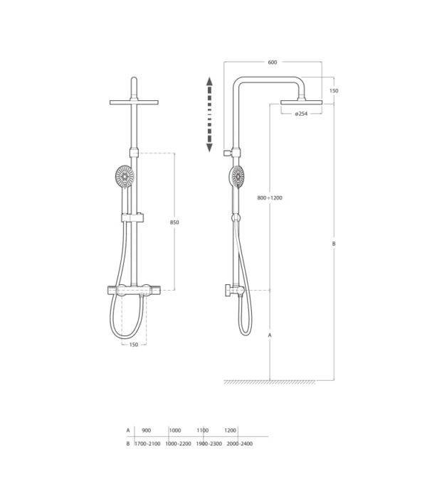 ROCA EVEN-T ROUND COLUMNA DUCHA - Imagen 3
