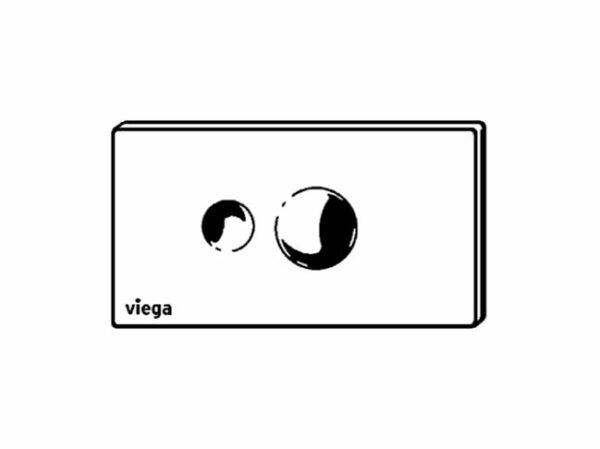 VIEGA VISIGN FOR STYLE 10 PULSADOR INODORO - Imagen 2