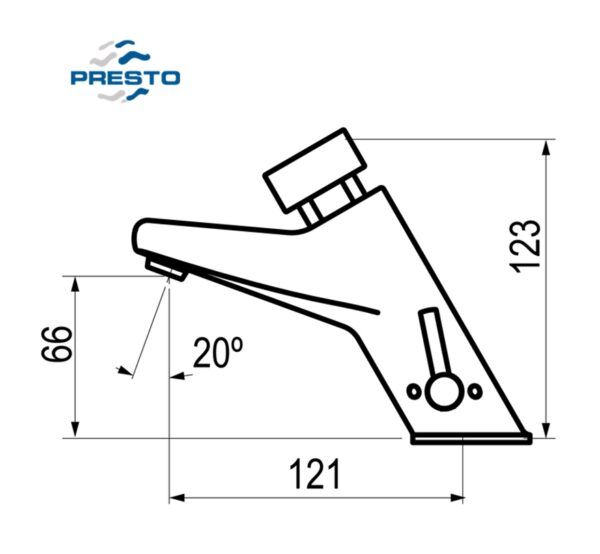 PRESTO 105 ECO-LM ECO GRIFO TEMPORIZADO LAVABO - Imagen 2