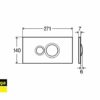 VIEGA VISIGN FOR STYLE 10 PULSADOR INODORO - Imagen 3