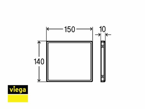 VIEGA VISIGN FOR PUBLIC PLACA PROTECTORA PARA URINARIO - Imagen 4