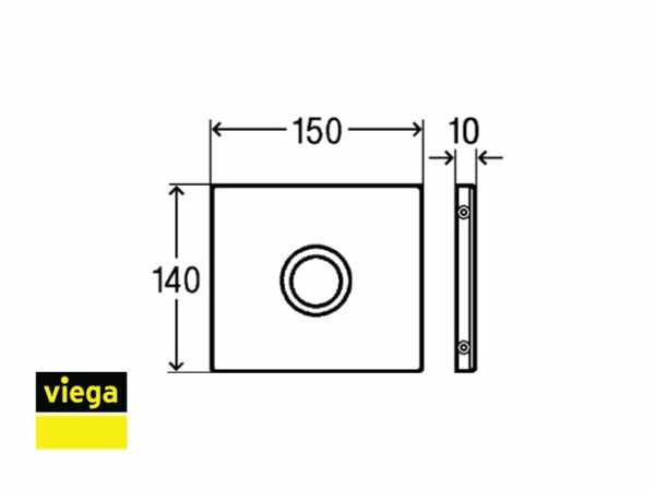 VIEGA VISIGN FOR PUBLIC KIT PARA URINARIO - Imagen 3