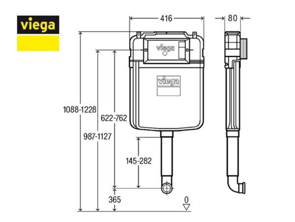 VIEGA CISTERNA EMPOTRADA PREVISTA PURE - Imagen 4