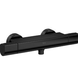 ROCA T1000 ROUND TERMOSTATICA DUCHA NEGRO TITANIO