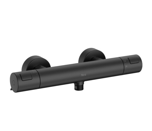 ROCA T500 TERMOSTATICA DUCHA NEGRO MATE