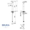 BRUMA LEAF MONOMANDO ALTO PARA LAVABO - Imagen 2
