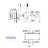 BRUMA LUSITANO TERMOSTATICA BAÑO-DUCHA EMPOTRADO 3 VIAS - Imagen 2