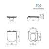 IDEAL STANDARD EUROVIT ASIENTO y TAPA INODORO - Imagen 4
