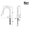 ROCA VICTORIA PLUS MONOMANDO COCINA - Imagen 3
