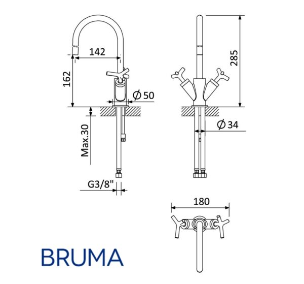BRUMA GENESI MEZCLADOR BIDE - Imagen 2