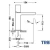 TRES LOFT MONOMANDO LAVABO BLANCO BRILLO-CROMO - Imagen 2