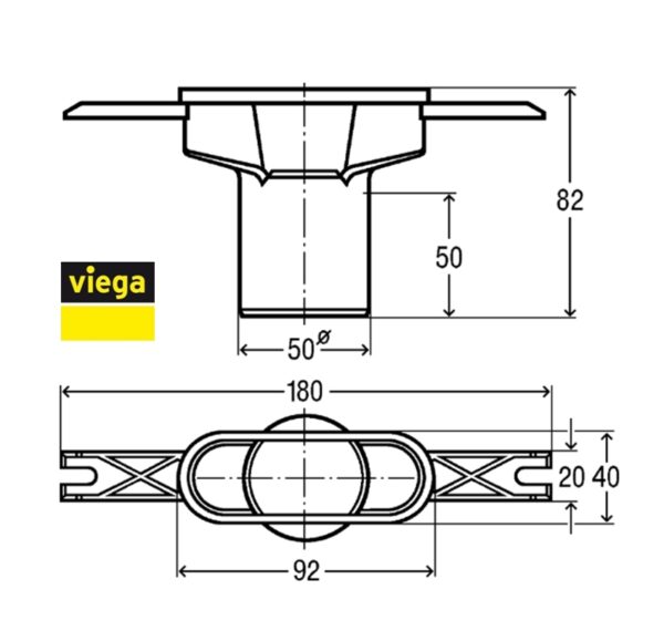 VIEGA ADVANTIX VARIO SUMIDERO PARA CANALETA - Imagen 2