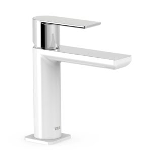 TRES LOFT MONOMANDO LAVABO BLANCO BRILLO-CROMO