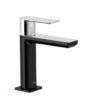 TRES LOFT MONOMANDO LAVABO NEGRO BRILLO-CROMO