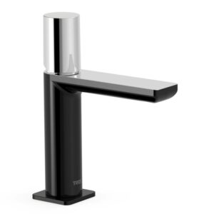 TRES LOFT MONOMANDO LAVABO NEGRO BRILLO-CROMO