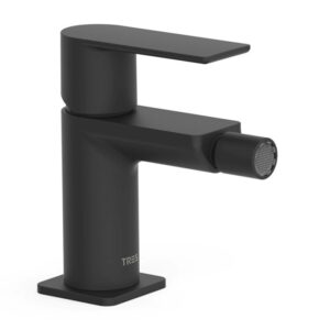 TRES GRIFERIA LOFT MONOMANDO BIDE NEGRO MATE