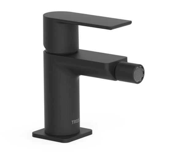 TRES GRIFERIA LOFT MONOMANDO BIDE NEGRO MATE