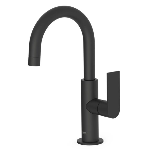 TRES LOFT MONOMANDO LAVABO NEGRO MATE