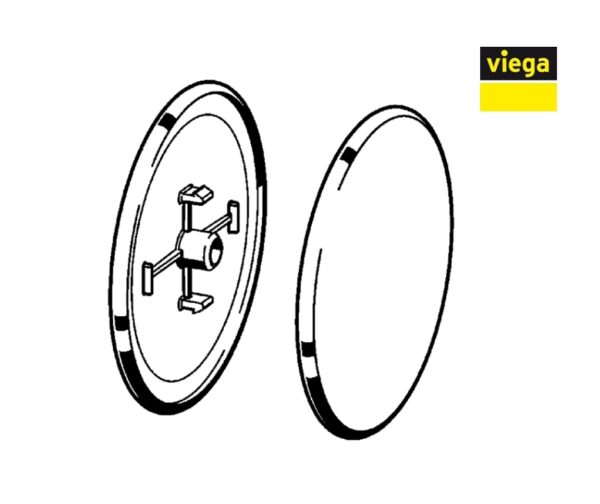 VIEGA MULTIPLEX TRIO F TAPA REBOSADERO - Imagen 2