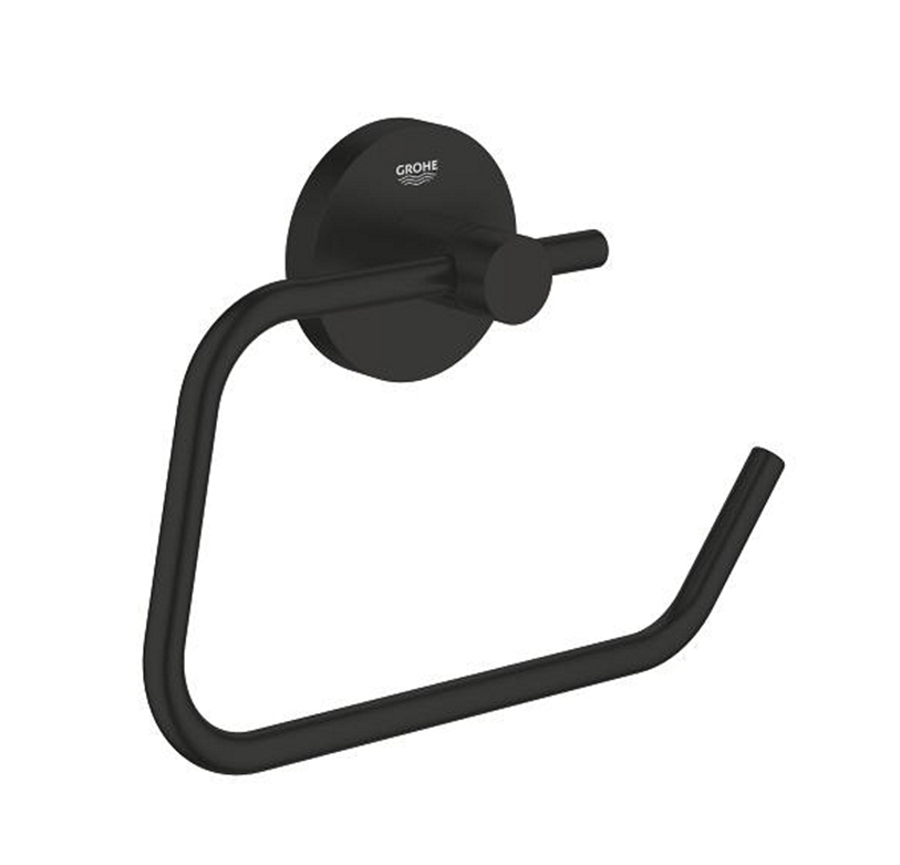 GROHE ESSENTIALS PORTARROLLOS SIN TAPA NEGRO MATE