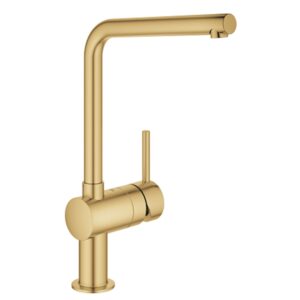 GROHE MINTA MONOMANDO COCINA ORO CEPILLADO