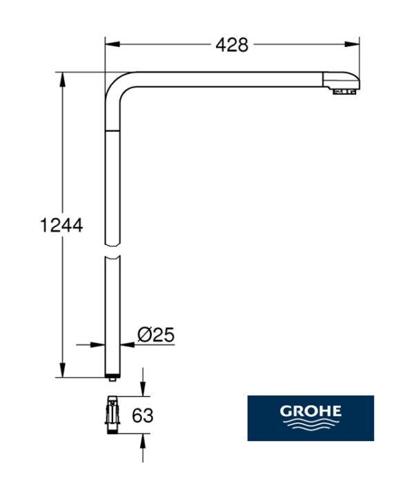 GROHE BARRA PARA SISTEMAS DE DUCHA - Imagen 2