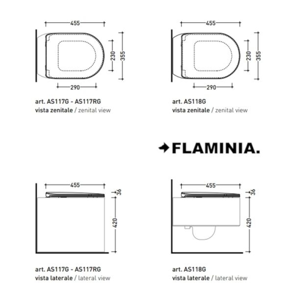 FLAMINIA ASTRA TAPA INODORO SLIM - Imagen 4