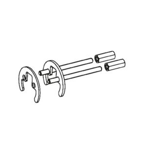 TRES CONJUNTO FIJACION GRIFERIA 120mm