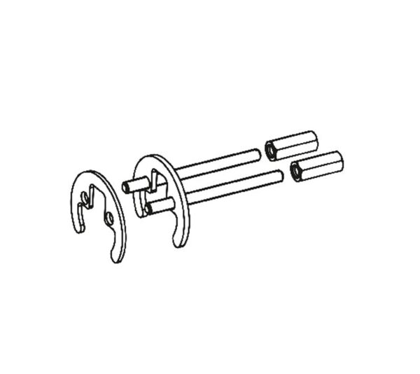 TRES CONJUNTO FIJACION GRIFERIA 120mm