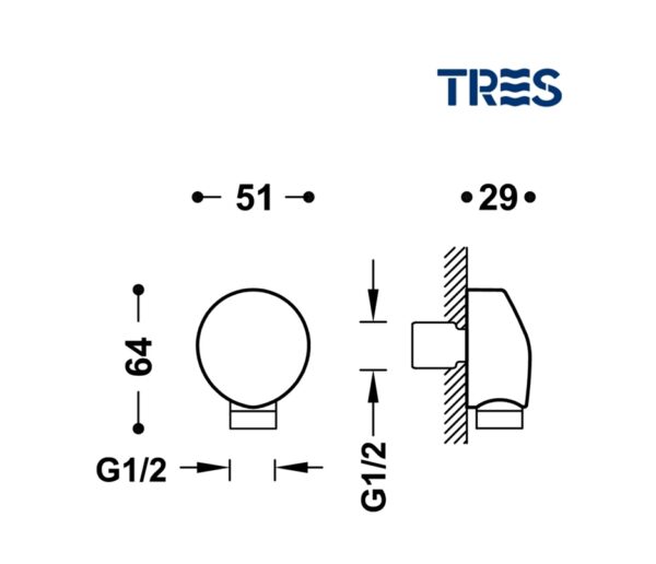 TRES CODO TOMA DE AGUA - Imagen 2