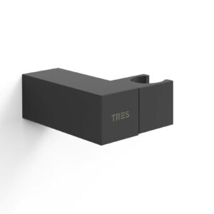 TRES SOPORTE DUCHA ORIENTABLE NEGRO MATE