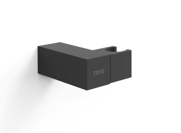 TRES SOPORTE DUCHA ORIENTABLE NEGRO MATE