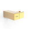 TRES SOPORTE DUCHA ORIENTABLE ORO 24kts