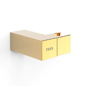 TRES SOPORTE DUCHA ORIENTABLE ORO 24kts