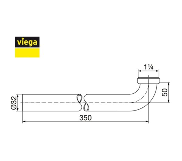 VIEGA CODO DESAGÜE 90º - Imagen 2