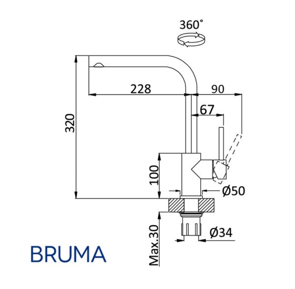 BRUMA BASIL MONOMANDO COCINA - Imagen 2