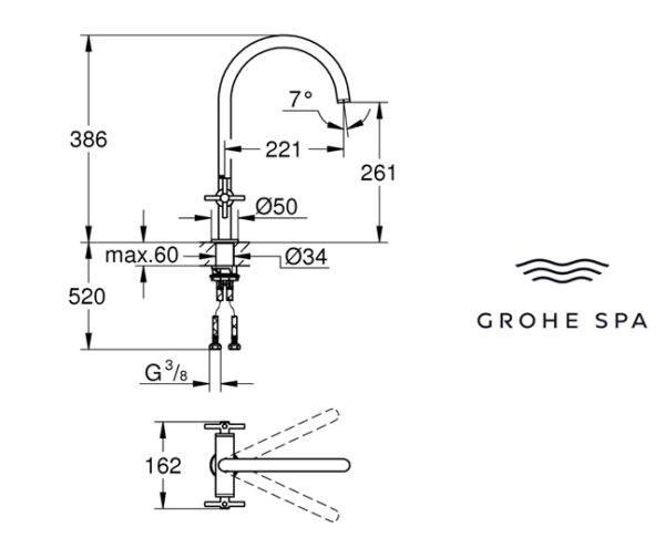 GROHE SPA ATRIO BIMANDO COCINA - Imagen 2