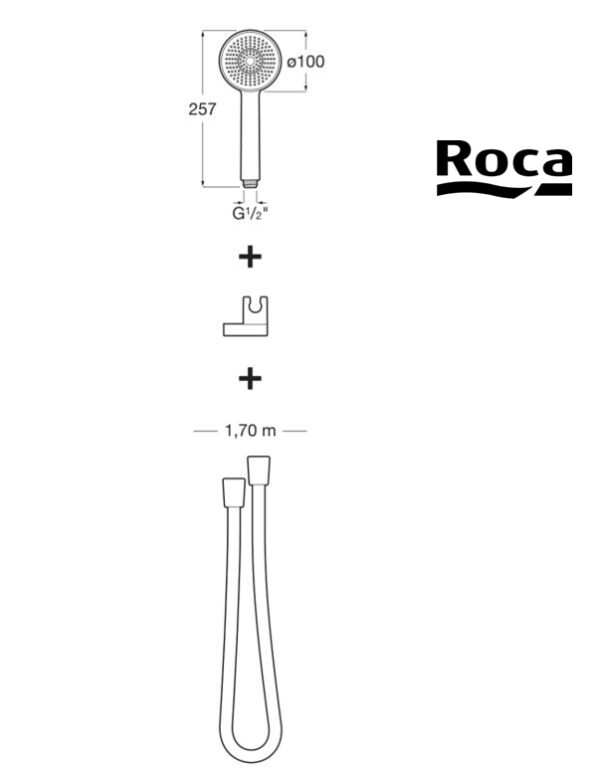 ROCA SET DE DUCHA STELLA 100 - Imagen 2