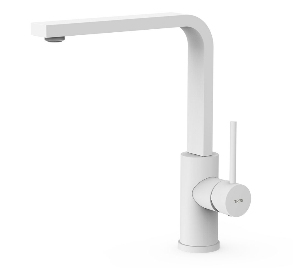 TRES MONOMANDO COCINA BLANCO MATE