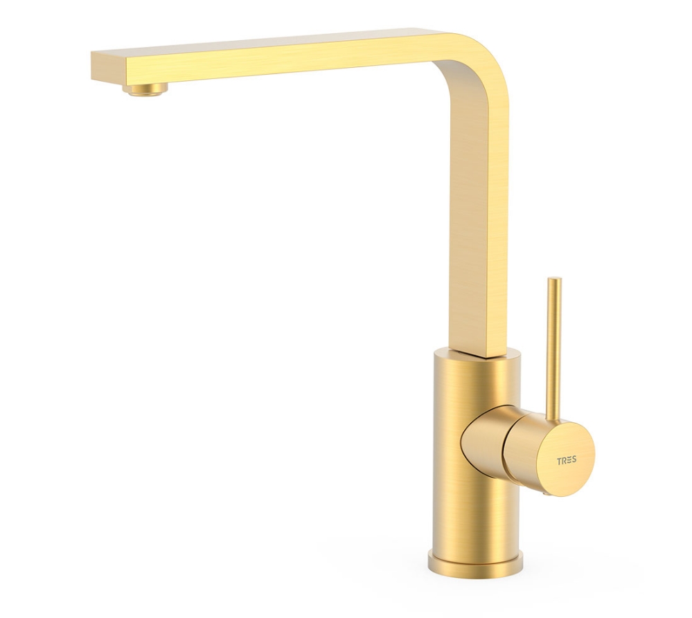 TRES MONOMANDO COCINA ORO MATE 24kts