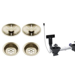 BLANCO KIT REBOSADERO DOBLE SATIN GOLD V/A + MANDO