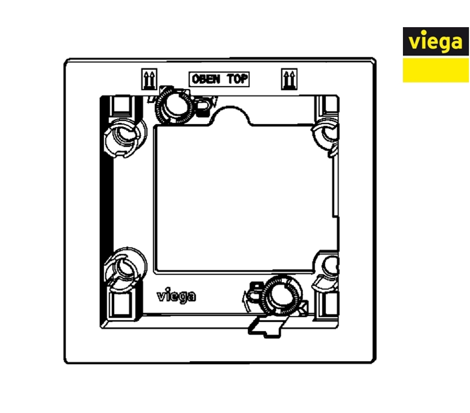 VIEGA Marco base para urinario plástico modelo 8580.25 - Imagen 2