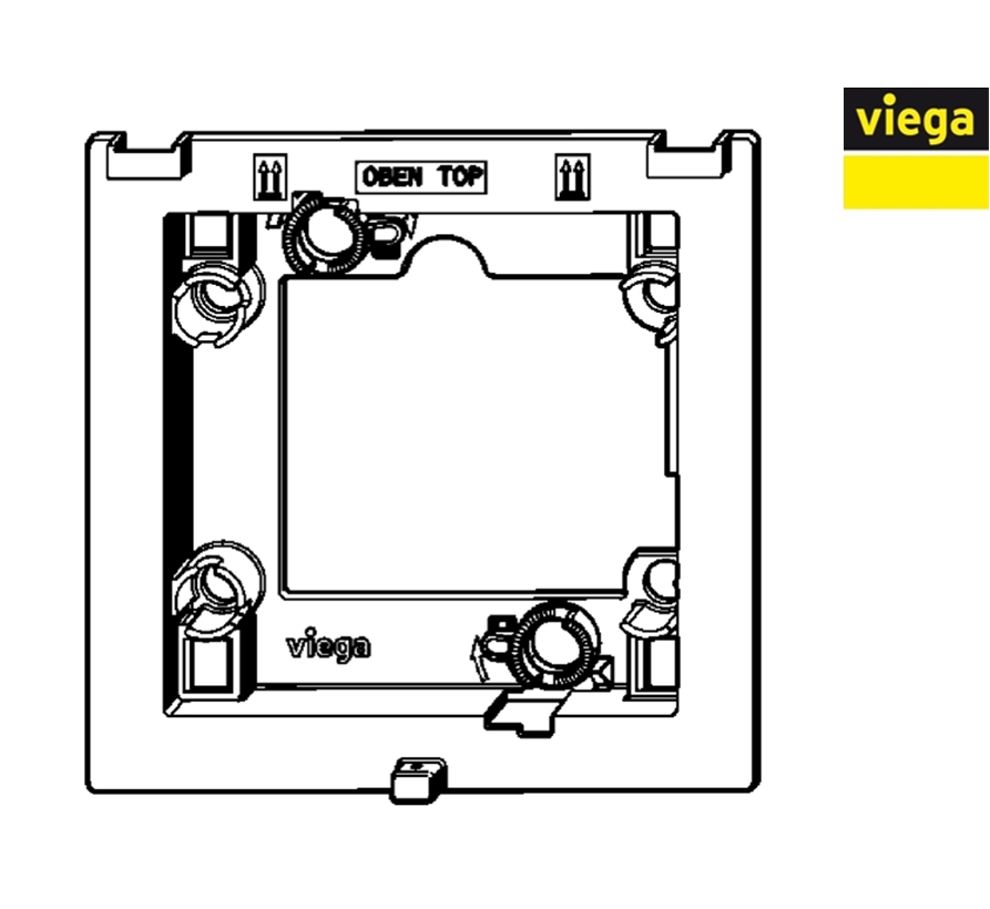VIEGA Marco base para urinario plástico modelo 8580.26 - Imagen 2