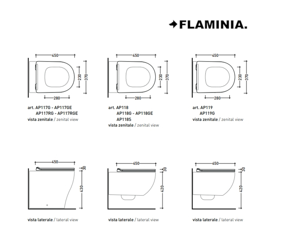 FLAMINIA QUICK / APP SLIM TAPA INODORO NEGRO BRILLO - Imagen 3